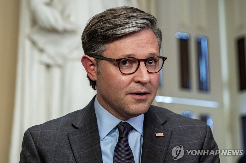 마이크 존슨 미 연방 하원 의장. 연합뉴스