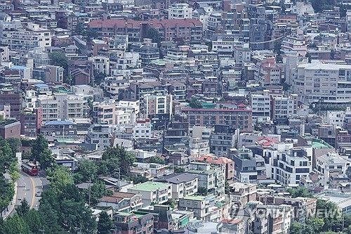 주택가 전경. 연합뉴스