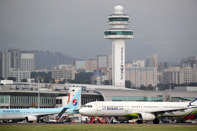 제주국제공항 계류장에 국내선 여객기들이 주기해 있다. 김포~제주 노선의 9월 예정 공급좌석은 108만4920석으로 지난해 같은 달보다 16% 감소했다. 사진=뉴스1