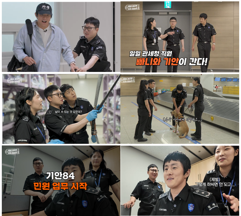 관세청이 방송인 기안84, 빠니보틀과 협업해 제작한 정책 홍보 영상 주요장면. 관세청 제공