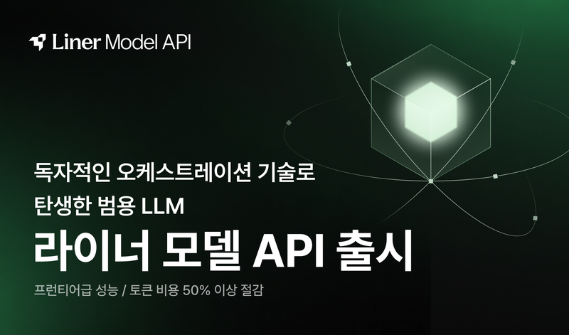 '라이너 모델 API' 로고. 라이너 제공