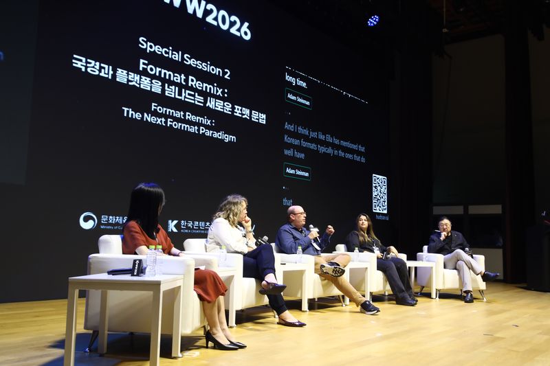 BCWW 스페셜 세션 2 : 포맷 리믹스:국경과 플랫폼을 넘나드는 새로운 포맷 문법 현장 모습. 콘진원 제공