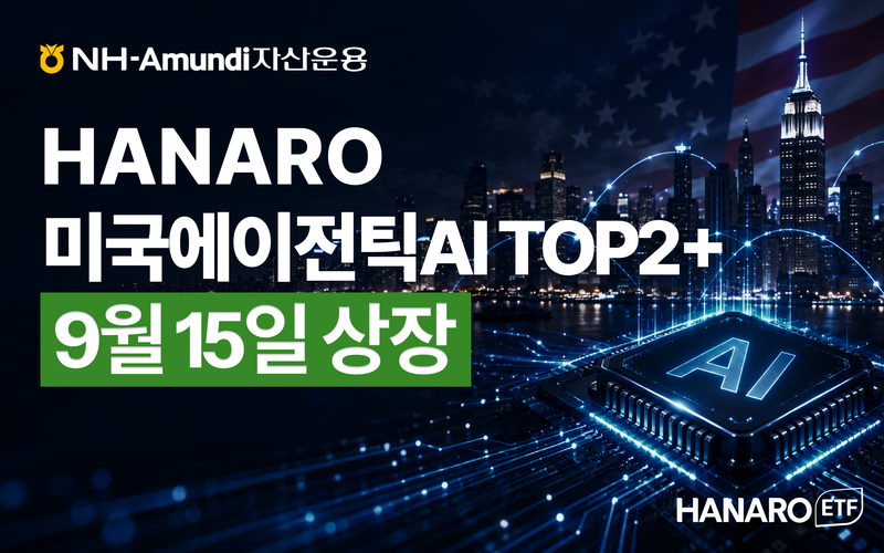 'HANARO 미국에이전틱AI TOP2+'. NH아문디자산운용