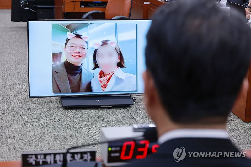 국민의힘 김태규 의원 질문 듣는 김승원 법무장관 후보자 (출처=연합뉴스)