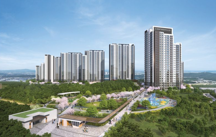 '검단 센트레빌 그랑포레' 투시도. 동부건설