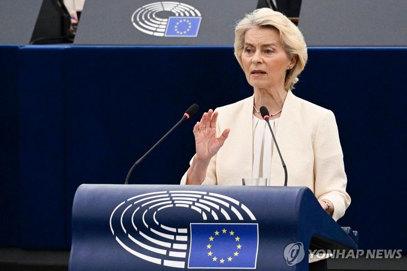 우르줄라 폰데어라이엔 EU 집행위원장. 연합뉴스