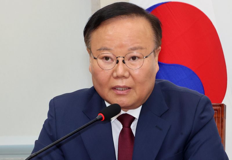 김재원 국민의힘 최고위원이 17일 서울 여의도 국회에서 열린 최고위원회의에서 모두 발언하고 있다. 사진=박범준 기자
