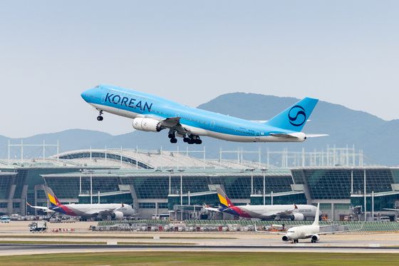 미국 로스앤젤레스(LA) 등에 투입되는 대한항공 대형 여객기 B747-8i의 모습(자료사진. 대한항공 제공).