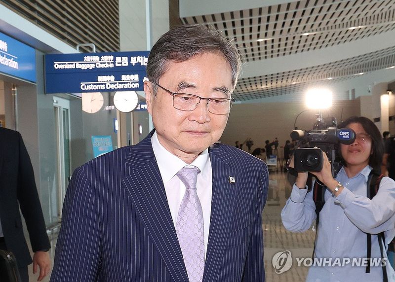 조현 외교장관, 미국으로 (출처=연합뉴스)