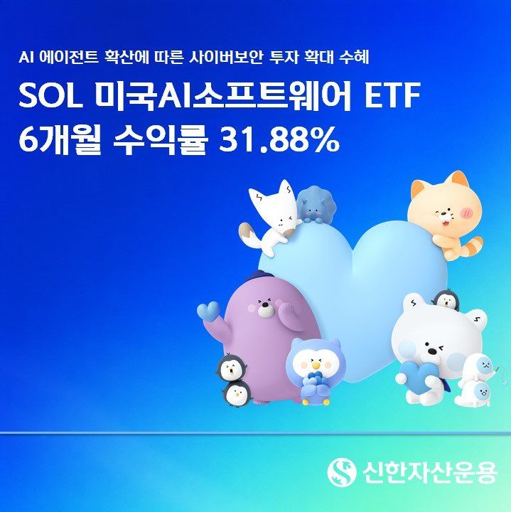AI 보안주 강세에 소프트웨어 ETF도 반등…SOL 6개월 수익률 31.88%