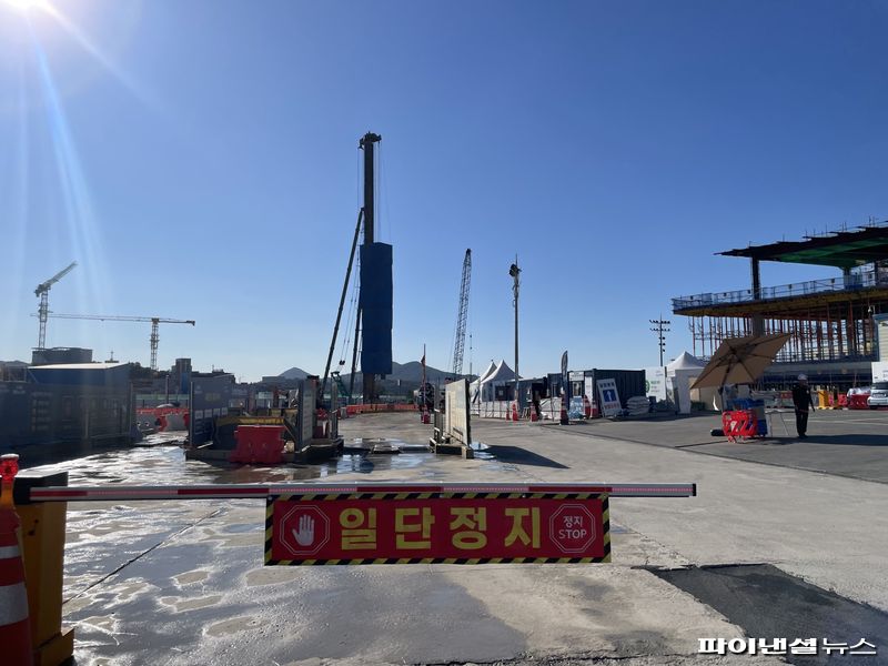 18일 서울 송파구 장지동 '힐스테이트송파더그리드' 공사장 내부. 사진=권준호 기자