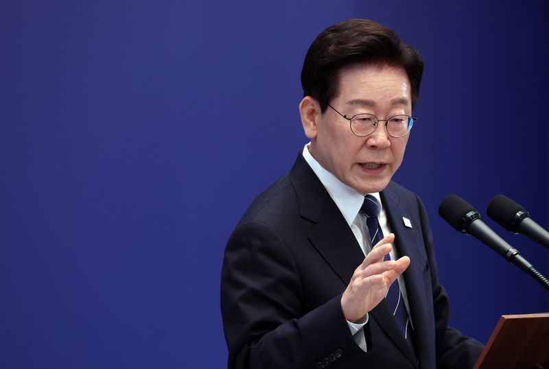 이재명 대통령이 18일 청와대 영빈관에서 기자회견을 하고 있다. 연합뉴스