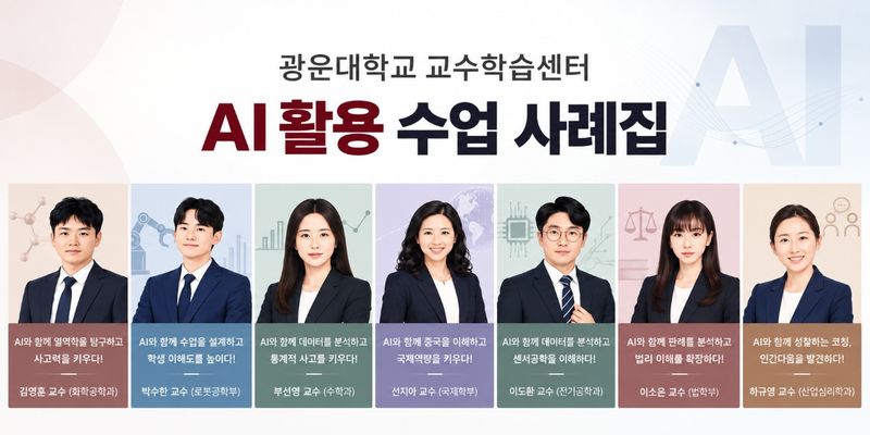 [서울=뉴시스] 광운대 교수학습센터가 '2026학년도 1학기 인공지능 활용 수업 사례 공모'를 통해 발굴한 사례 7건을 공개했다. (사진=광운대 제공) 2026.09.18. photo@newsis.com *재판매 및 DB 금지