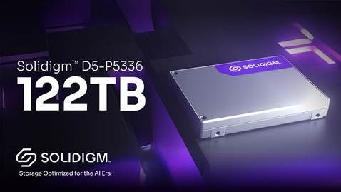 솔리다임의 122TB QLC 기반 eSSD 신제품 'D5-P5336'.솔리다임 제공