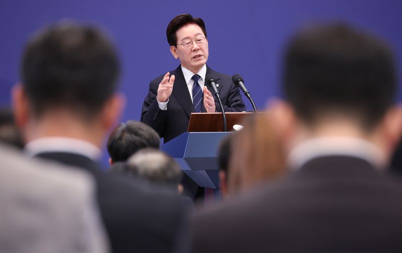 이재명 대통령이 18일 청와대 영빈관에서 열린 현안 기자회견에서 발언하고 있다. (청와대통신사진기자단) 2026.9.18 ⓒ 뉴스1 허경 기자