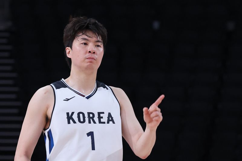 18일 일본 나고야 아이치인터내셔널 아레나에서 열린 2026 아이치·나고야 아시안게임 남자농구 준결승 대한민국과 이란의 경기, 한국 이현중이 슛을 넣은 뒤 기뻐하고 있다. 뉴스1