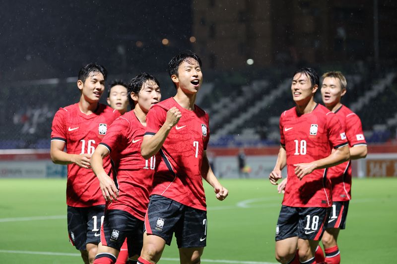 한국 축구대표팀이 8강을 확정했다. /사진=뉴스1