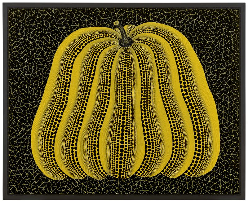 쿠사마 야요이의 2011년작 'A-Pumpkin(YHP)'. 추정가 4800만~6800만 홍콩 달러(약 84억8500만원~120억2000만원)/사진= CHRISTIE'S