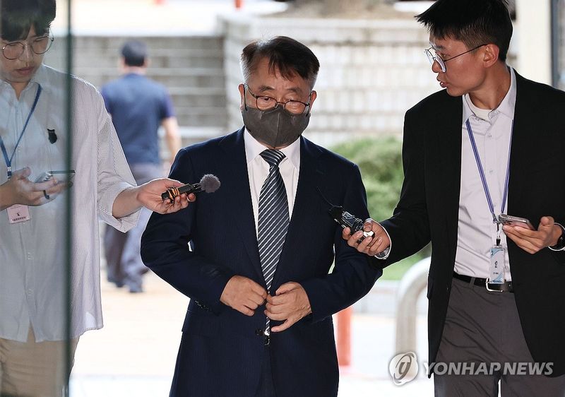영장심사 출석한 장영수 전 PKC 대표이사 (출처=연합뉴스)