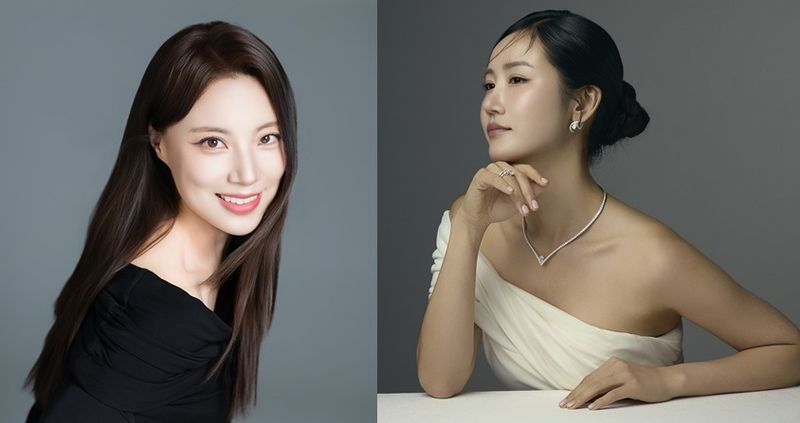 '미미' 역의 소프라노 황수미(왼쪽)와 박혜상. 세종문화회관 제공