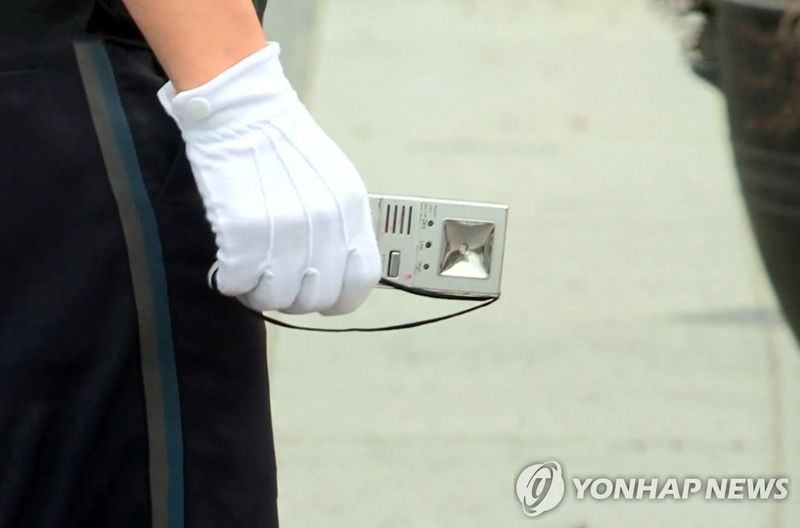 1차 음주검사에 사용되는 음주 측정기. /사진=연합뉴스