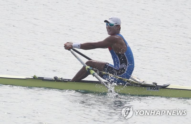 김동용 '미소 띄며 여유롭게 레이스' (출처=연합뉴스)