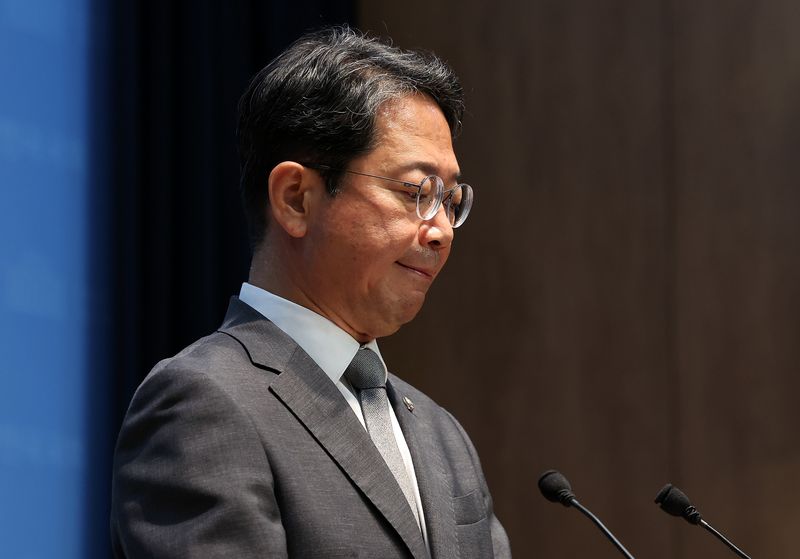 김승원 법무부 장관 후보자가 19일 서울 영등포구 여의도 국회 소통관에서 후보자직 사퇴 기자회견을 하고 있다. 2026.9.19 ⓒ 뉴스1 김진환 기자