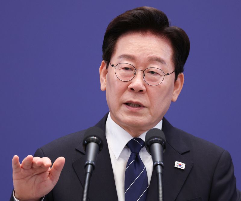 이재명 대통령이 지난 18일 청와대 영빈관에서 열린 현안 기자회견에서 발언하고 있다. 청와대통신사진기자단