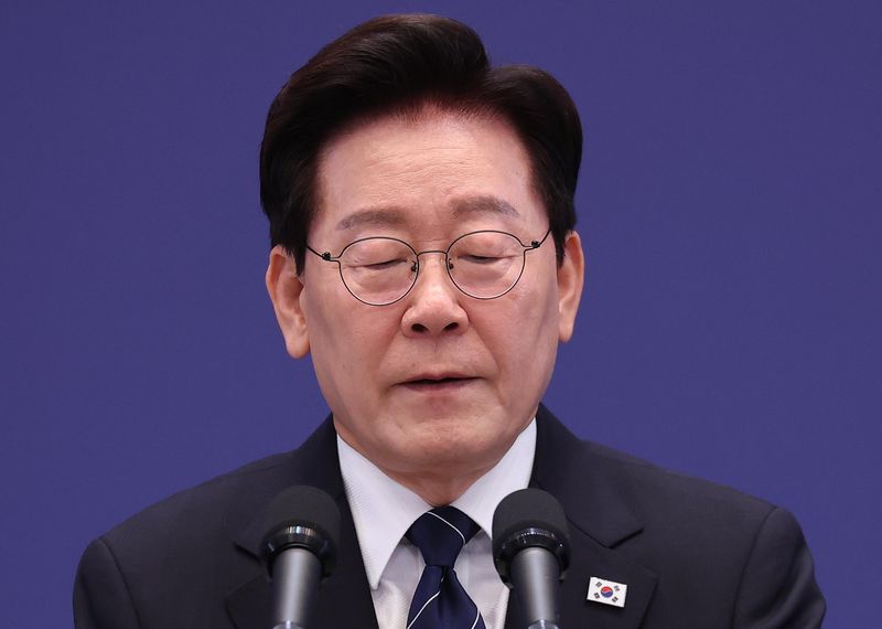 이재명 대통령이 지난 18일 청와대 영빈관에서 열린 기자회견 '국민의 뜻, 국민의 삶 더 살피겠습니다'에서 발언하고 있다. 뉴시스