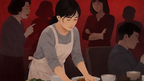 친정에 못 가고 일하는 며느리 (출처=연합뉴스)