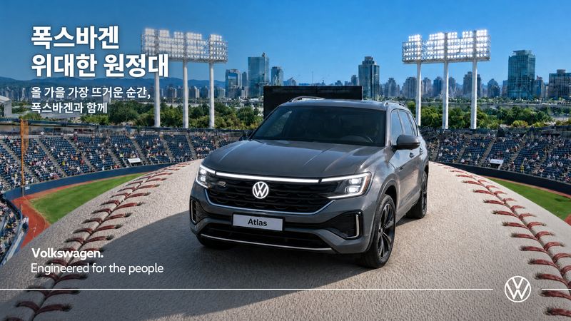 폭스바겐코리아가 프로야구 팬을 위해 진행하는 '폭스바겐 위대한 원정대 이벤트' 홍보 이미지. 폭스바겐코리아 제공