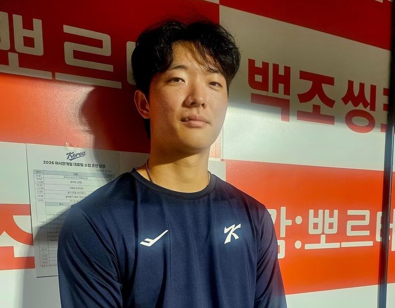 야구대표팀 투수 최민석. 뉴스1