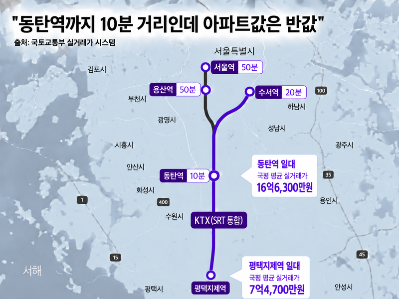 "동탄역 10분인데 아파트값은 절반"…평택지제역 일대 집값 들썩