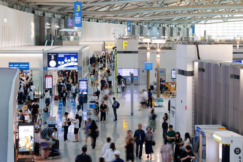 인천공항 제1여객터미널 내부 전경. 인천국제공항공사 제공
