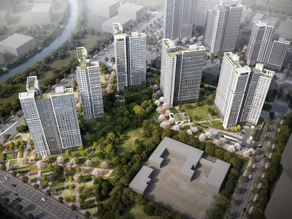 특별계획구역 12블록 조감도. 부산진해경제자유구역청 제공
