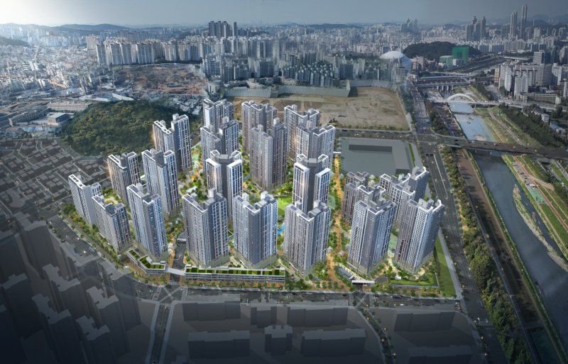 광명 철산자이 더 헤리티지 조감도.