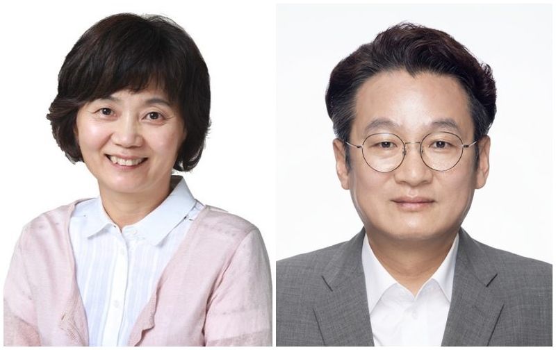 이정미 울산시 복지보건국장(왼쪽), 유재권 울산시 공보담당관