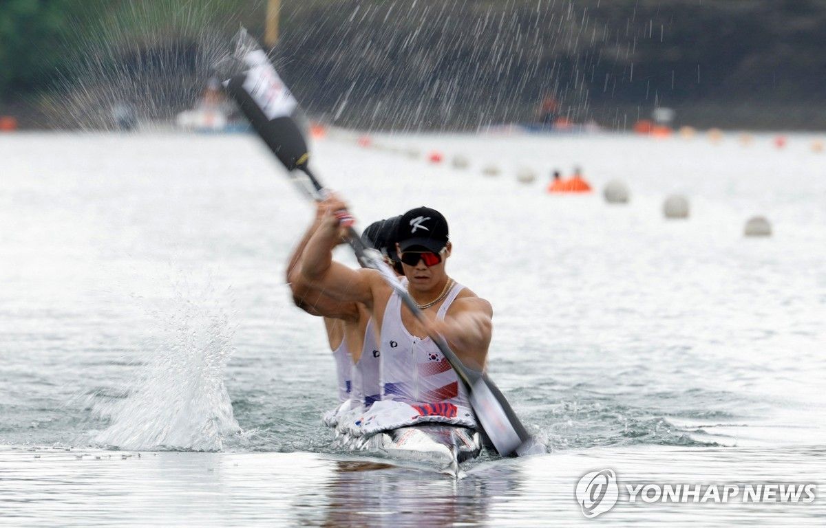 한국 카누, 아시안게임 남자 카약 4인승 500ｍ 금메달[나고야 AG]