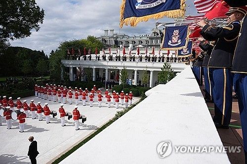 백악관에서 진행된 시 주석 환영행사 (출처=연합뉴스)