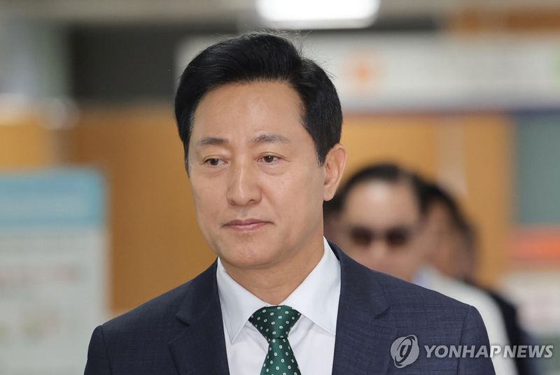 공판 출석하는 오세훈 서울시장 (출처=연합뉴스)