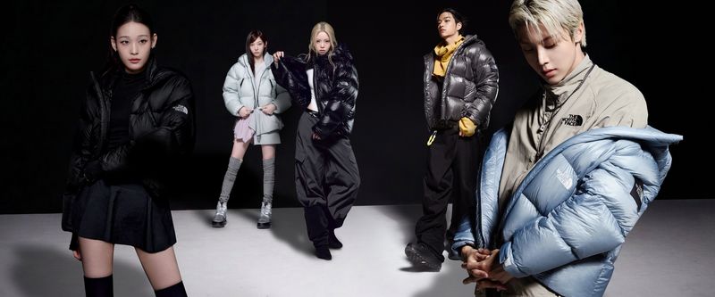 노스페이스 화이트라벨 홍보대사로 발탁된 '올데이 프로젝트'. 영원아웃도어 제공