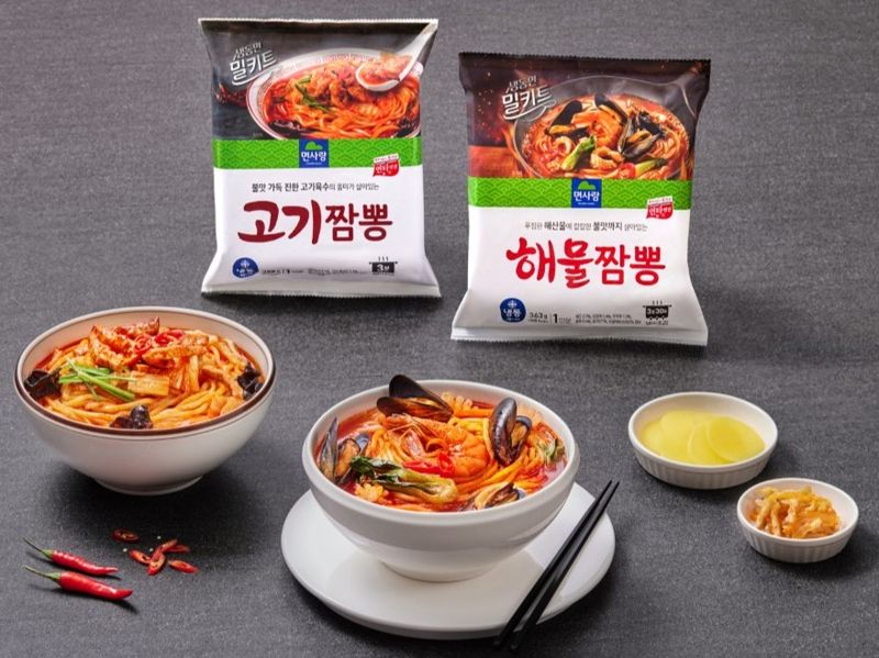 면사랑 냉동면밀키트 '고기짬뽕'과 '해물짬뽕'. 면사랑 제공
