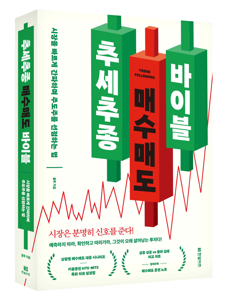 '추세추종 매수매도 바이블' 입체 표지. 한빛비즈 제공