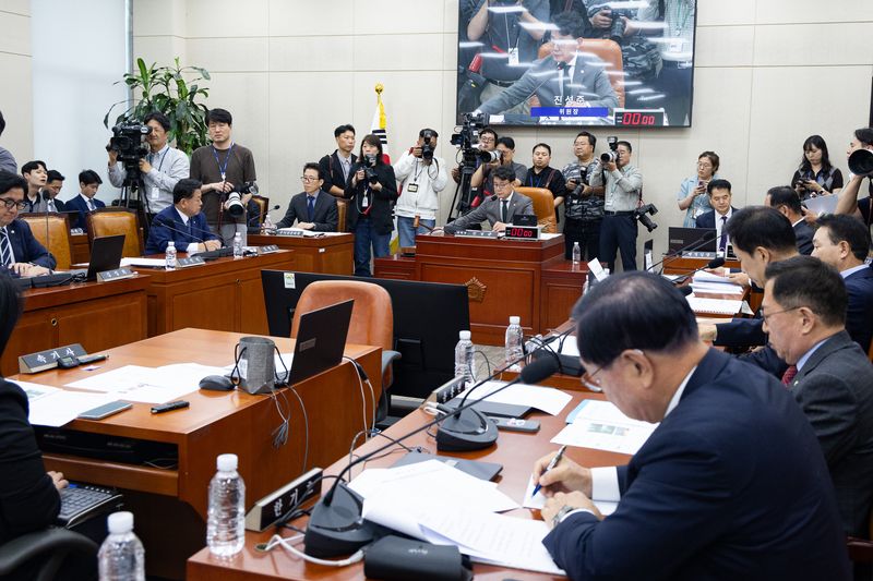 국회 국방위원회 서부전선 DMZ 지뢰 폭발 관련 긴급 현안질의 모습. /사진=뉴스1