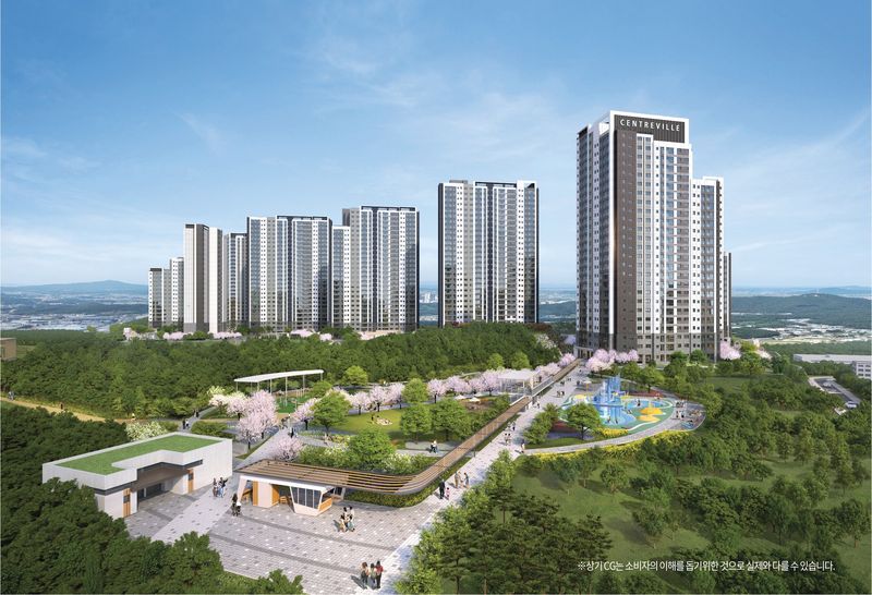 검단 센트레빌 그랑포레 투시도. 동부건설 제공