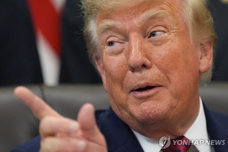 도널드 트럼프 미국 대통령.연합뉴스