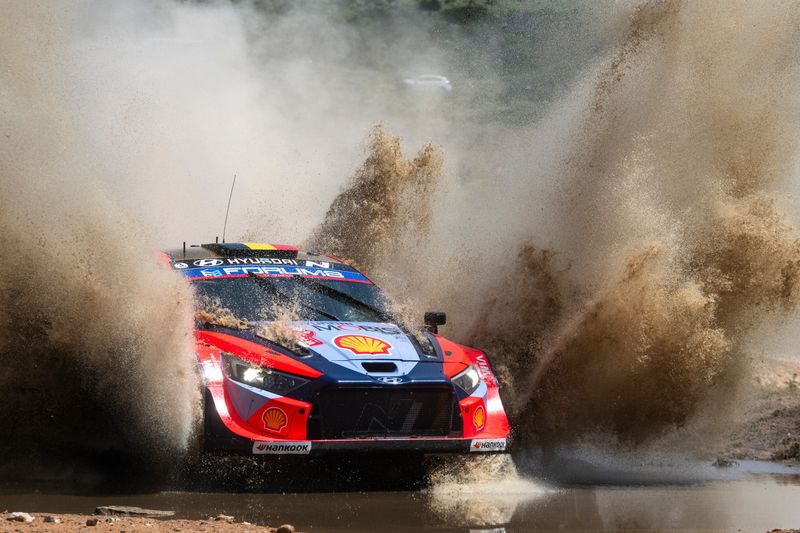 2025 WRC 이탈리아 사르데냐 랠리에 참가한 현대 쉘 모비스 월드 랠리 팀. 한국타이어 제공
