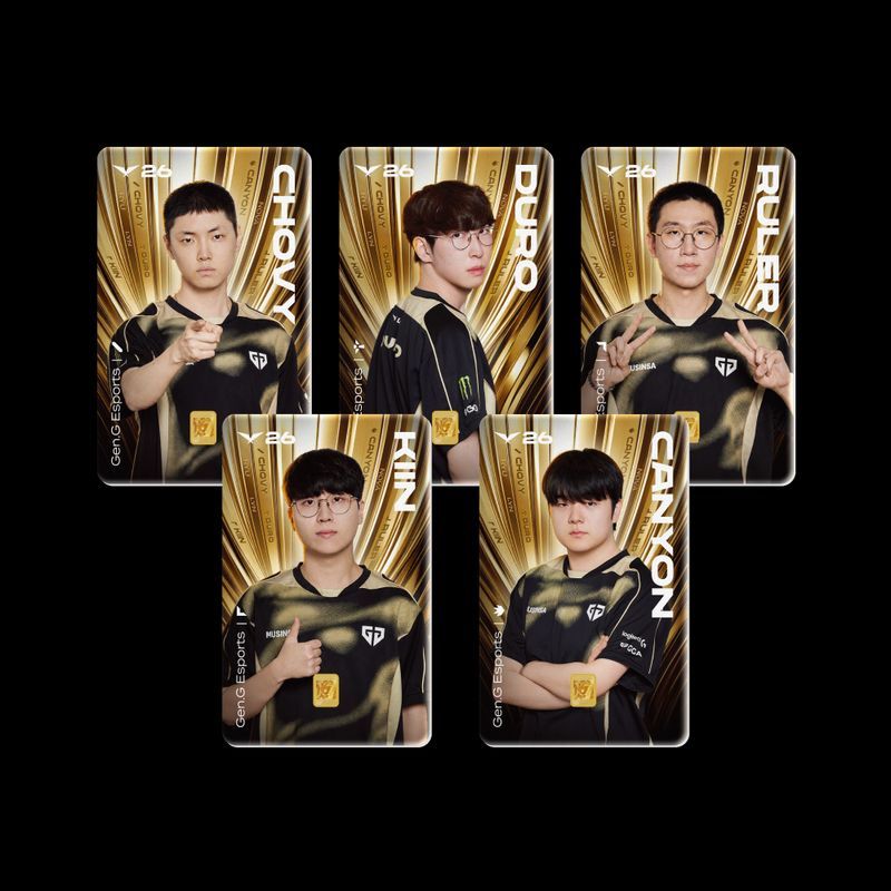LCK 우승 기념 카드형 골드