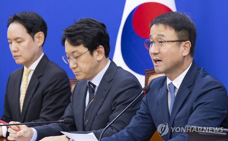 한병도 원내대표 정책조정회의에서 발언 (출처=연합뉴스)