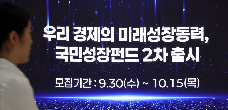 30일 서울 중구 우리은행 본점에 2차 국민참여형 국민성장펀드 판매 안내문이 나오고 있다. 2026.9.30 ⓒ 뉴스1 김진환 기자